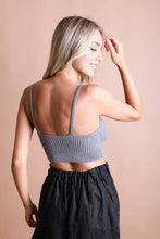 Load image into Gallery viewer, Contour Rib Knit Brami Lounge Top ☕️: Gray
