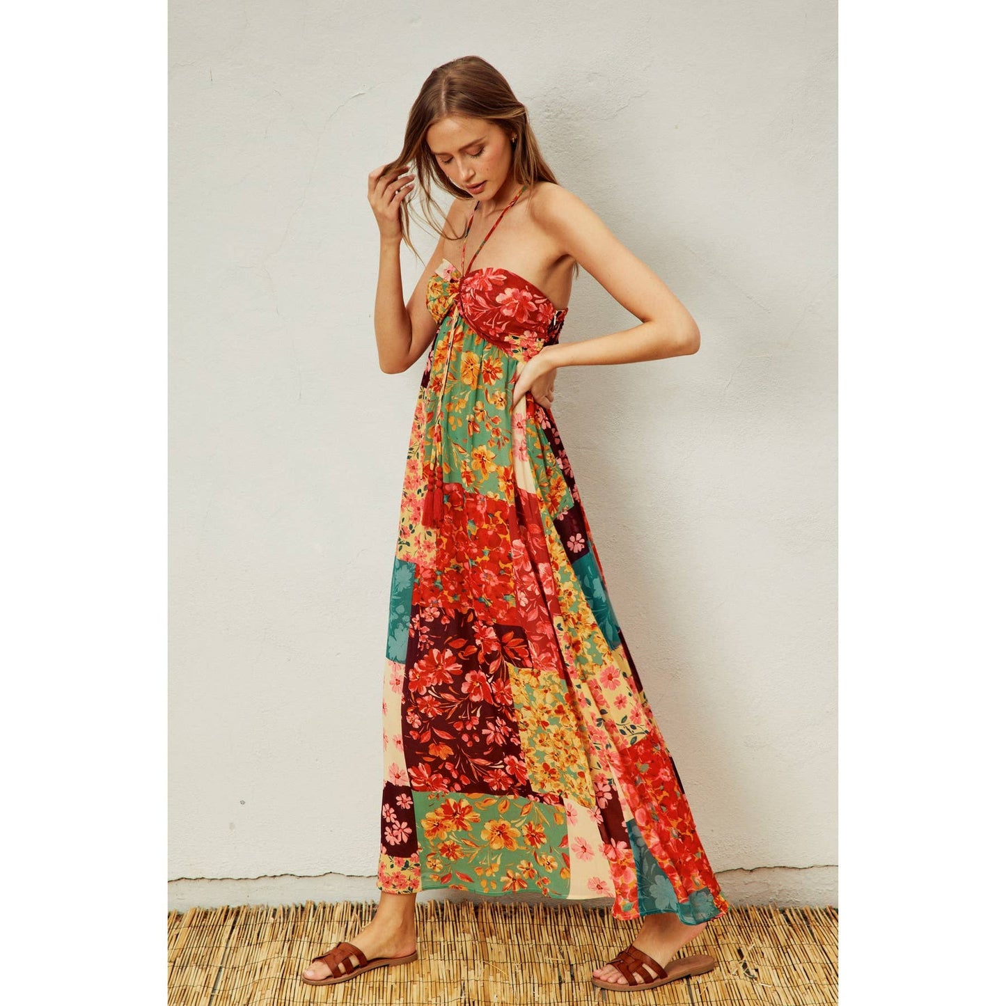 Mon Cheri Ruched Babydoll Maxi Dress: ROCOCO GARDEN / FD11400-P1331_3