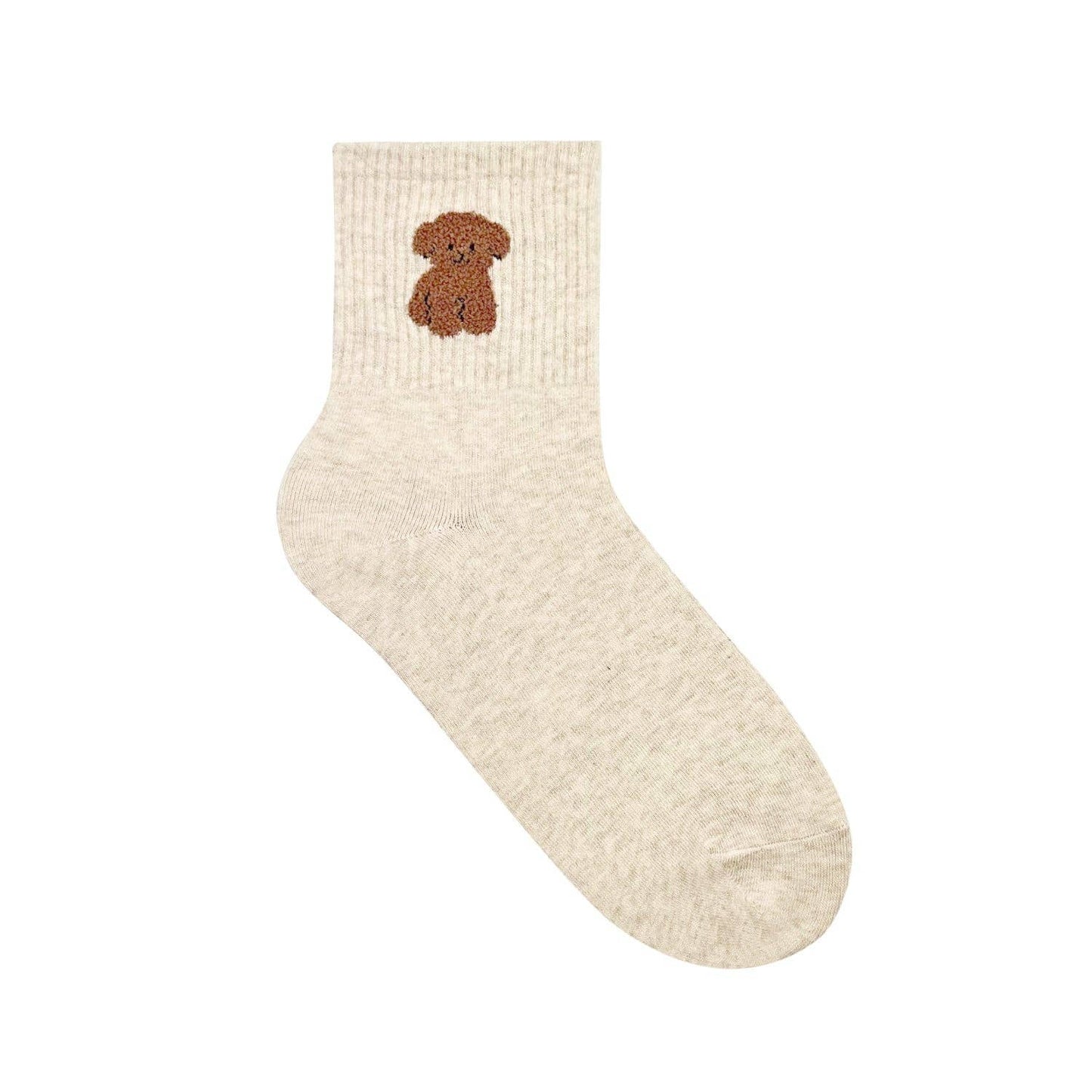 Women's Crew Puppy Land Socks: VW-L-037-1