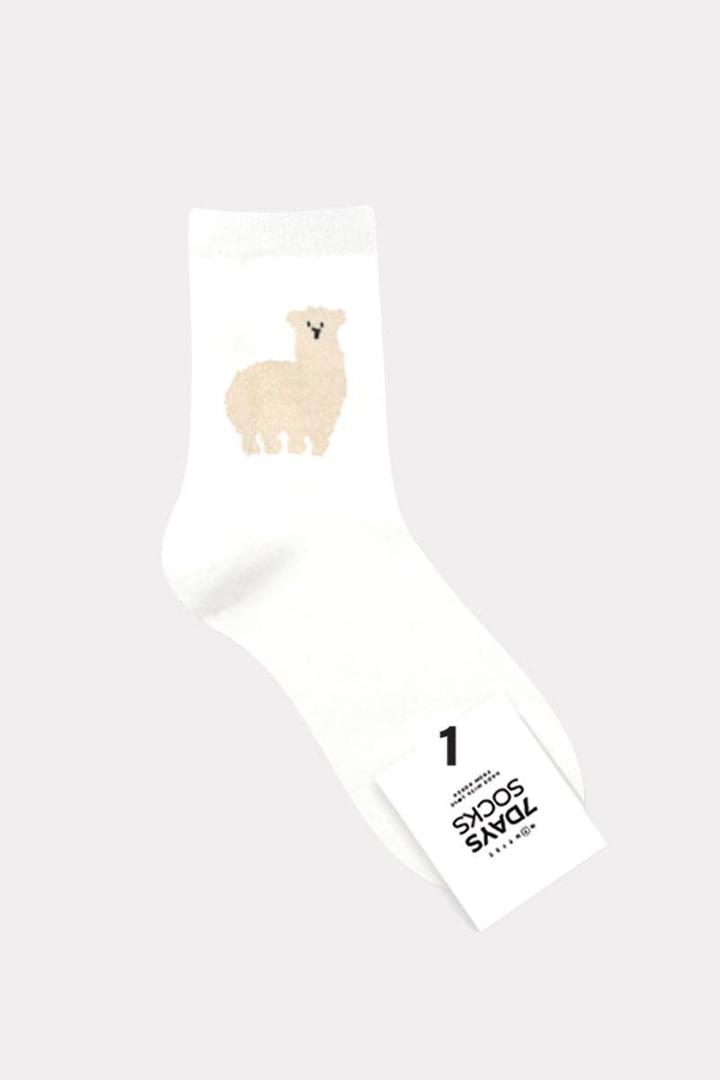 Women's Crew Tactel Animal Socks: KW-C-133-4