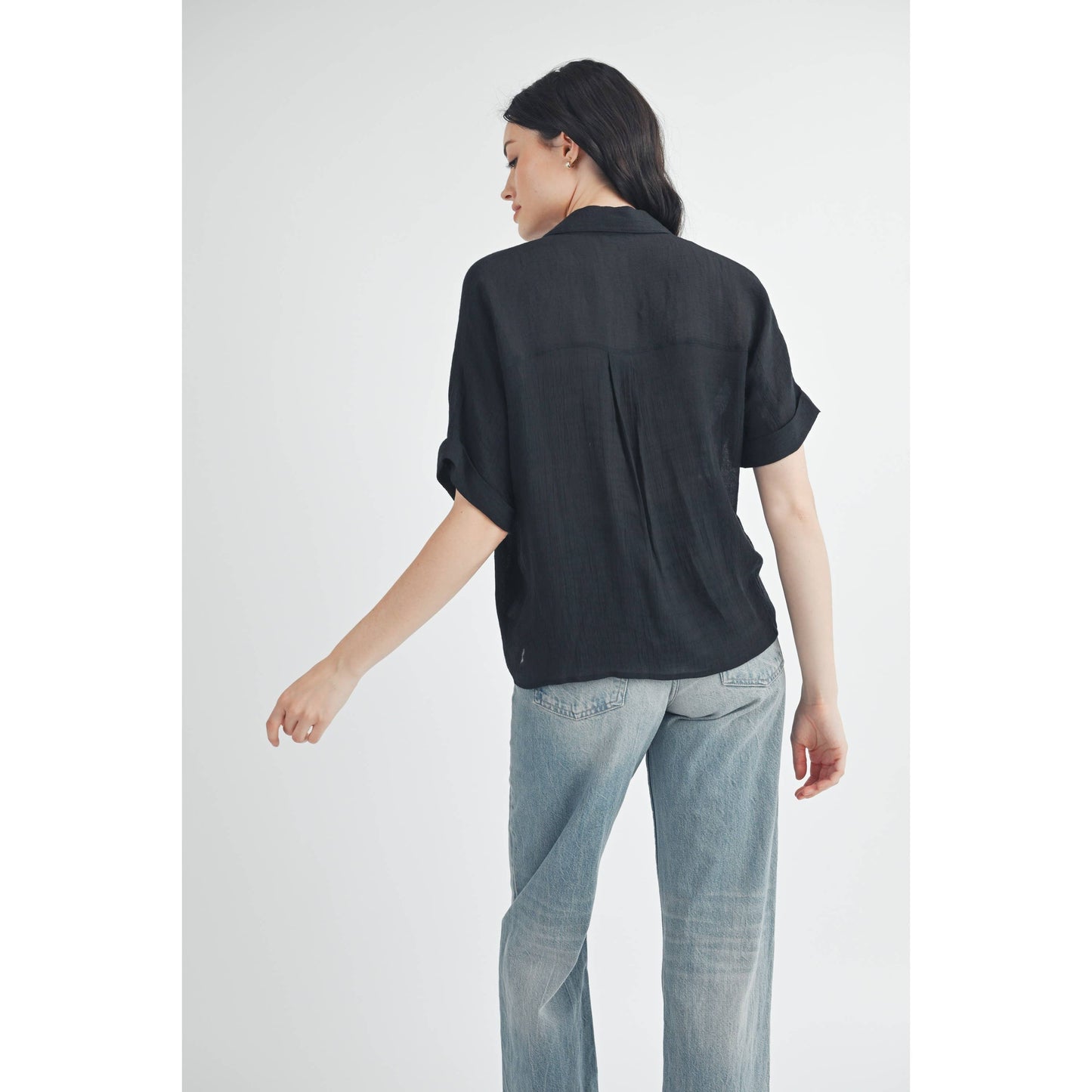 SHORT SLEEVE COLLAR SHIRT: Azurite / FT62936