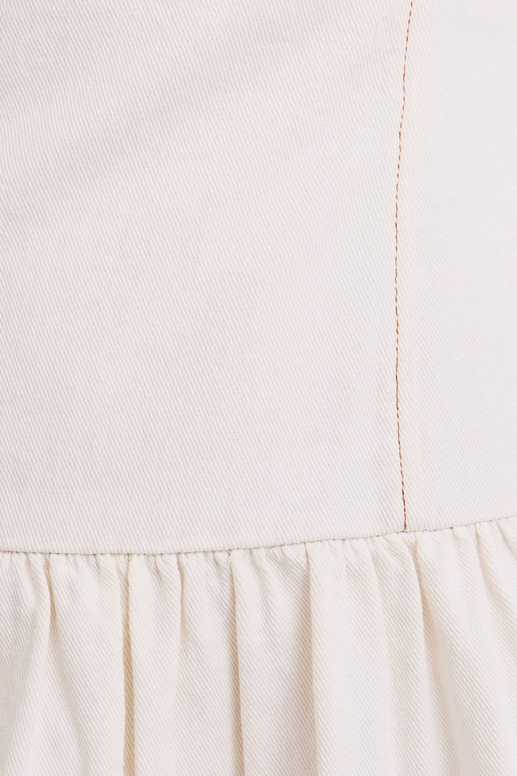 BOAT NECK SLEEVELESS LOW WAIST DENIM DRESS: WHITE DENIM / SD2297-3