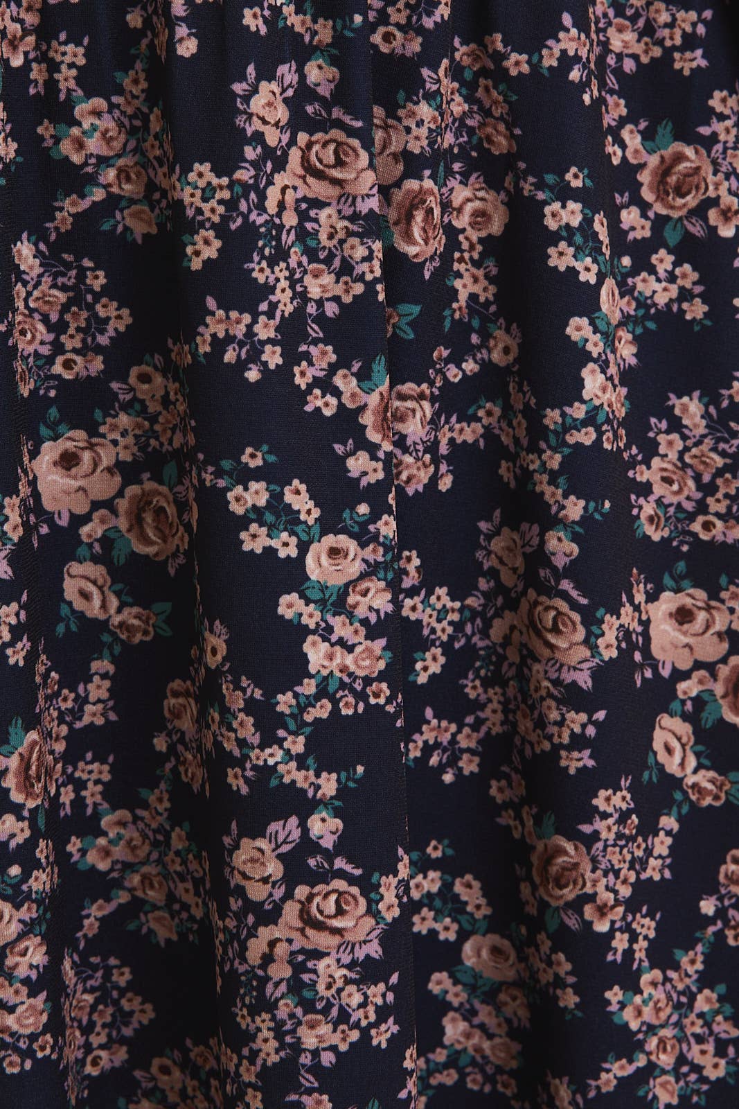 SHORT SLEEVE FAUX WRAP DRESS: NAVY-TAUPE DITSY / D16922-2