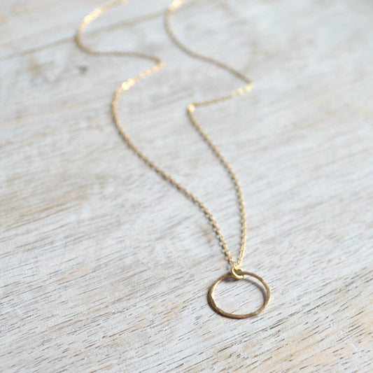 Tiny Eternity Choker in Gold: 16 inches