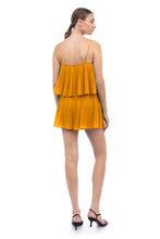 Load image into Gallery viewer, Strappy Short Pleated Romper - CR115633: SANGRIA
