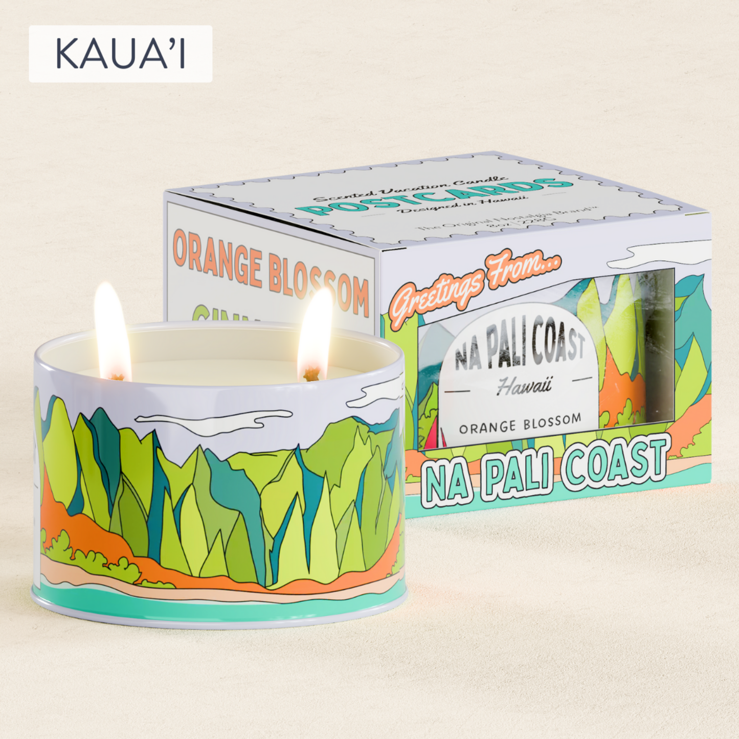 Na Pali Coast, Hawaii | Scented Destination Candle: With Postcards™ Box