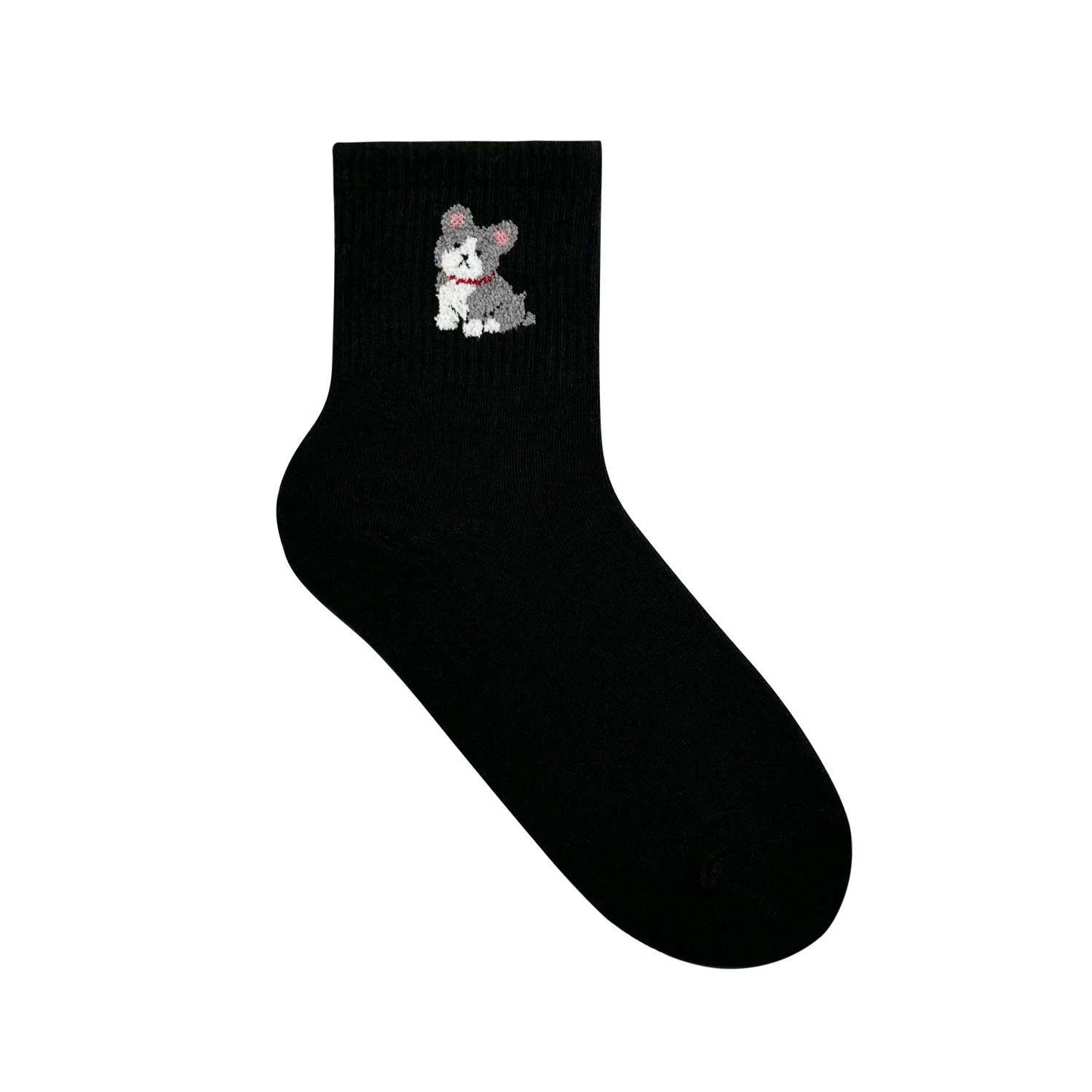 Women's Crew Puppy Land Socks: VW-L-037-1