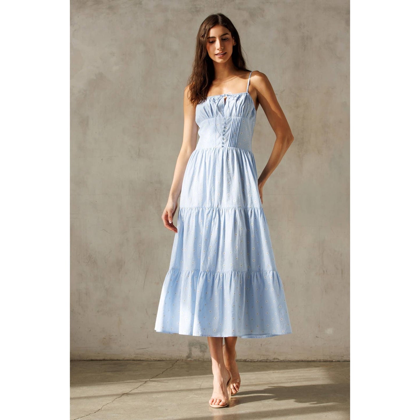BLUE WHITE FLORAL: BLUE/ WHITE JD7633
