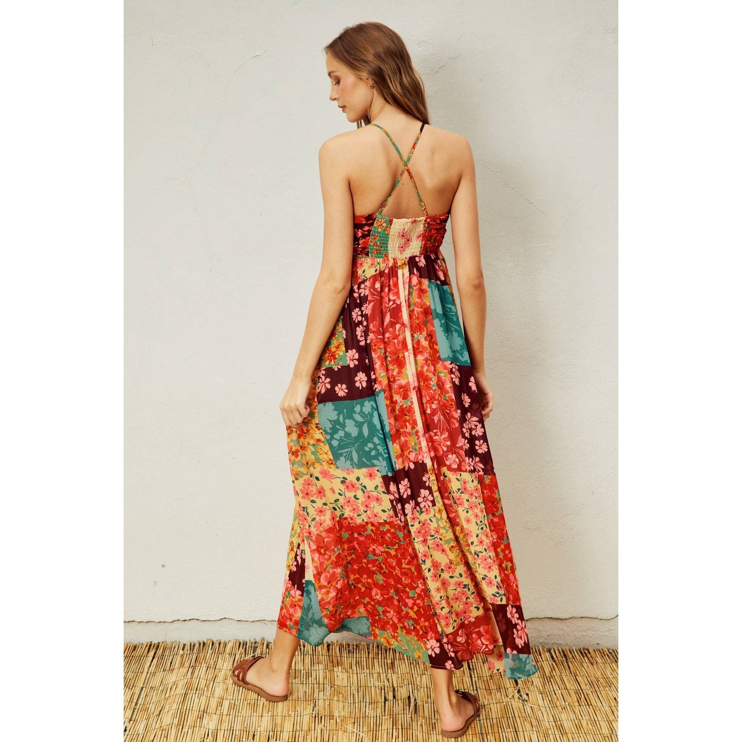 Mon Cheri Ruched Babydoll Maxi Dress: ROCOCO GARDEN / FD11400-P1331_3