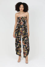 Load image into Gallery viewer, B5959-A878
SMOCKED BODICE STRAPLESS SLIT WRAP PANTS JUMPSUIT

