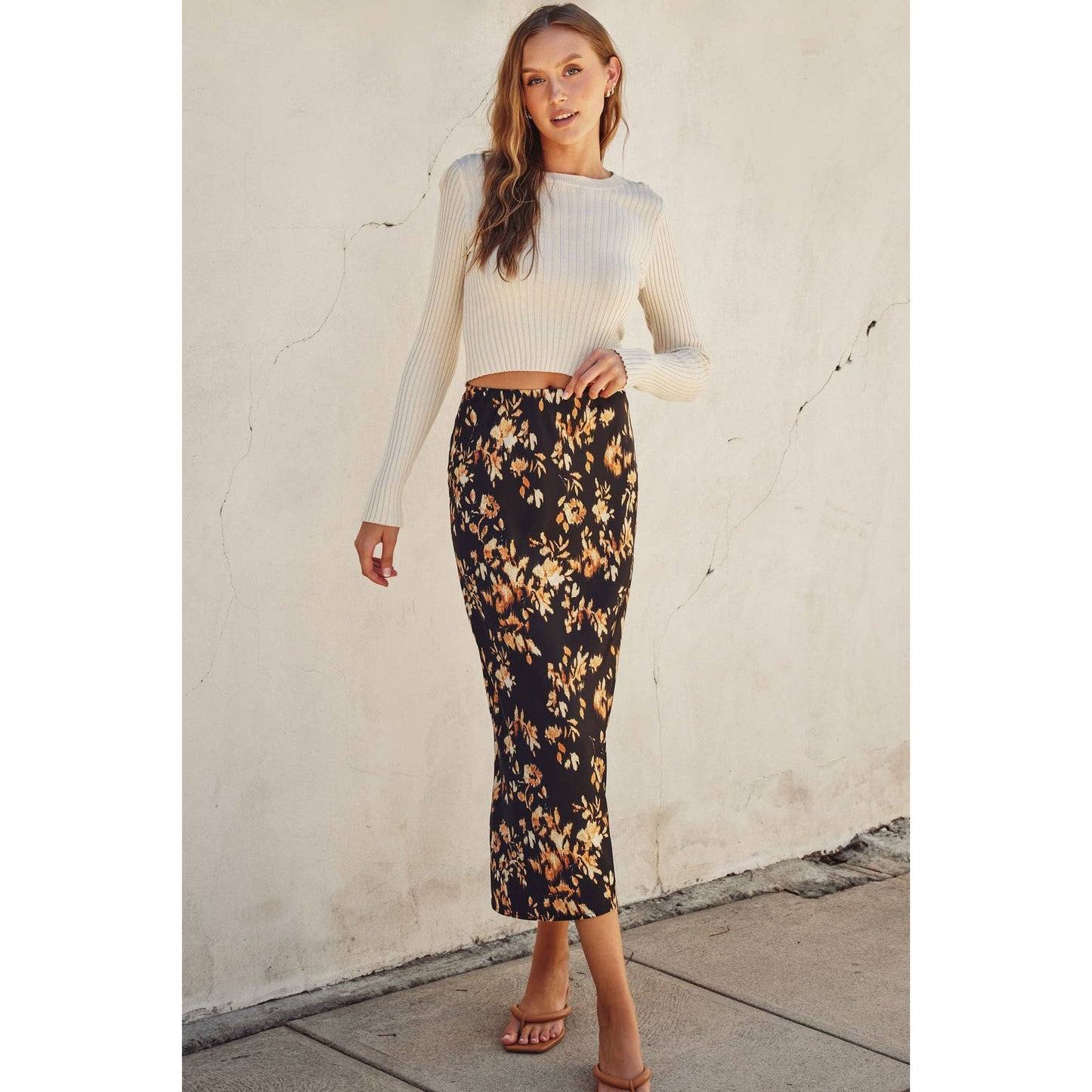 It Depends Pull On Maxi Skirt: MIDNIGHT GLOW / FS11676-P1709