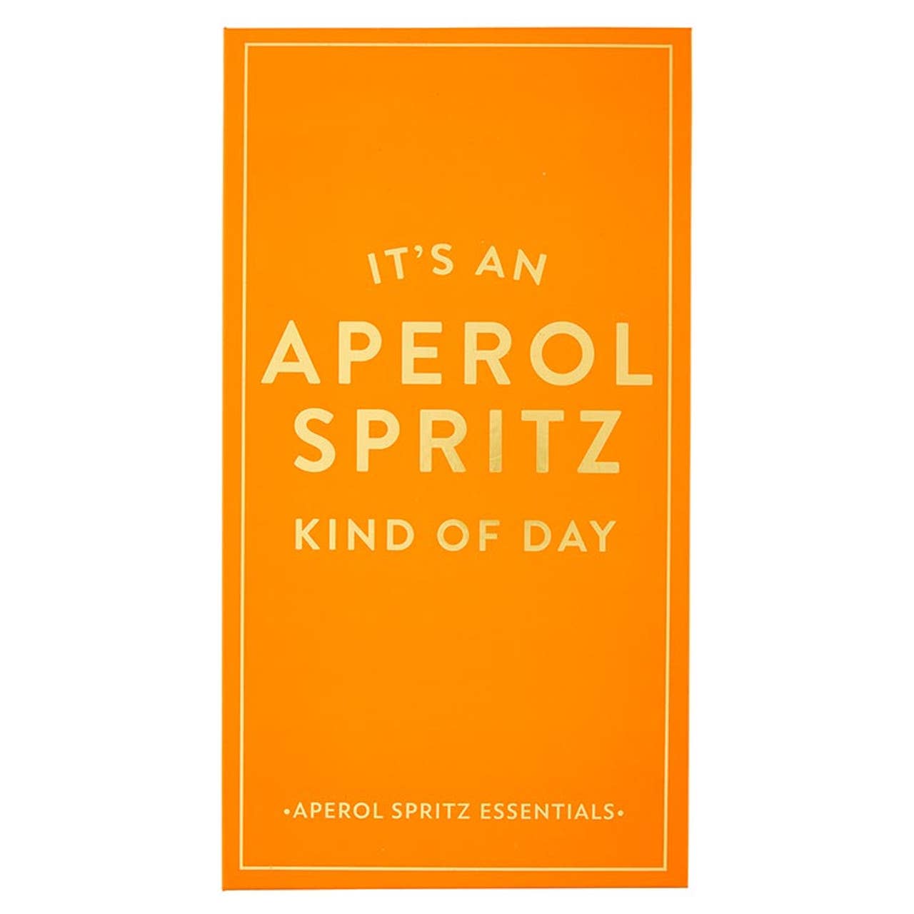 Barware Book Box - It's an Aperol Spritz Kind of Day: Hand Wash Only / Stainless Steel, Cardboard Box