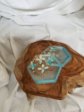 Load image into Gallery viewer, Blue Hydrangea Hexagon Coaster
