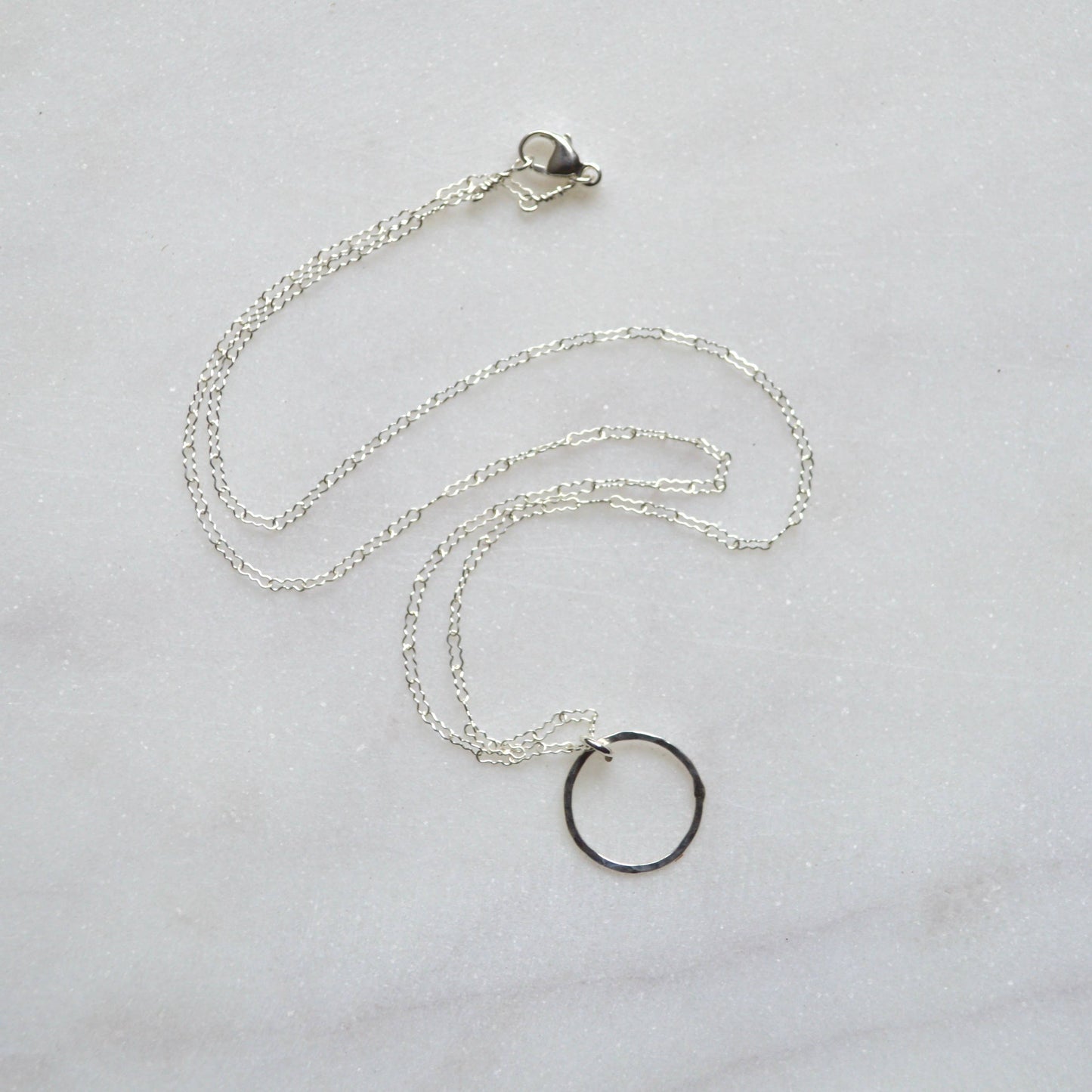 Tiny Eternity Choker in Sterling: 15 inches