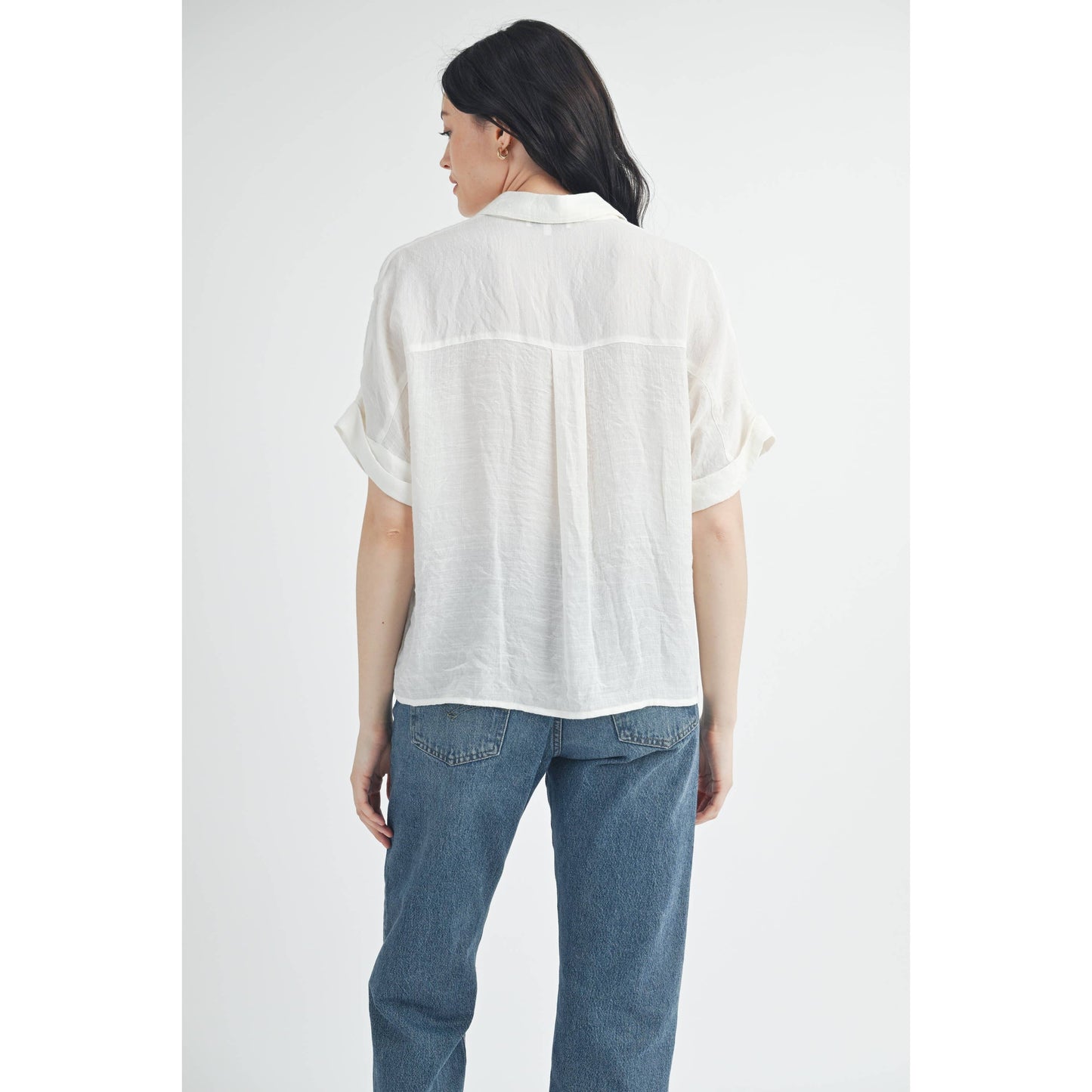 SHORT SLEEVE COLLAR SHIRT: Azurite / FT62936