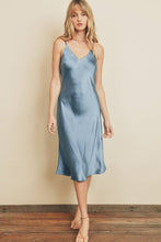 Load image into Gallery viewer, BURNT SIENNA - FD3760 Satin Bias Cut Slip Dress
