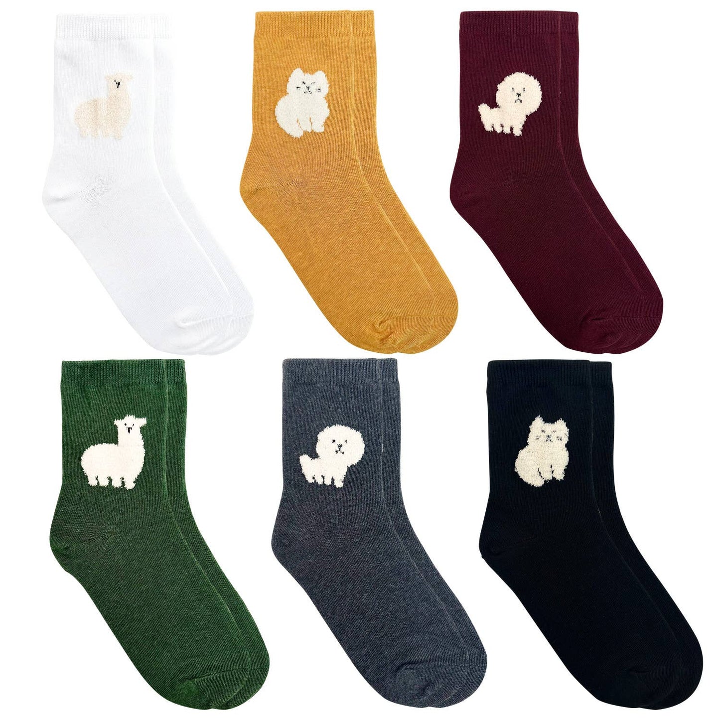 Women's Crew Tactel Animal Socks: KW-C-133-4