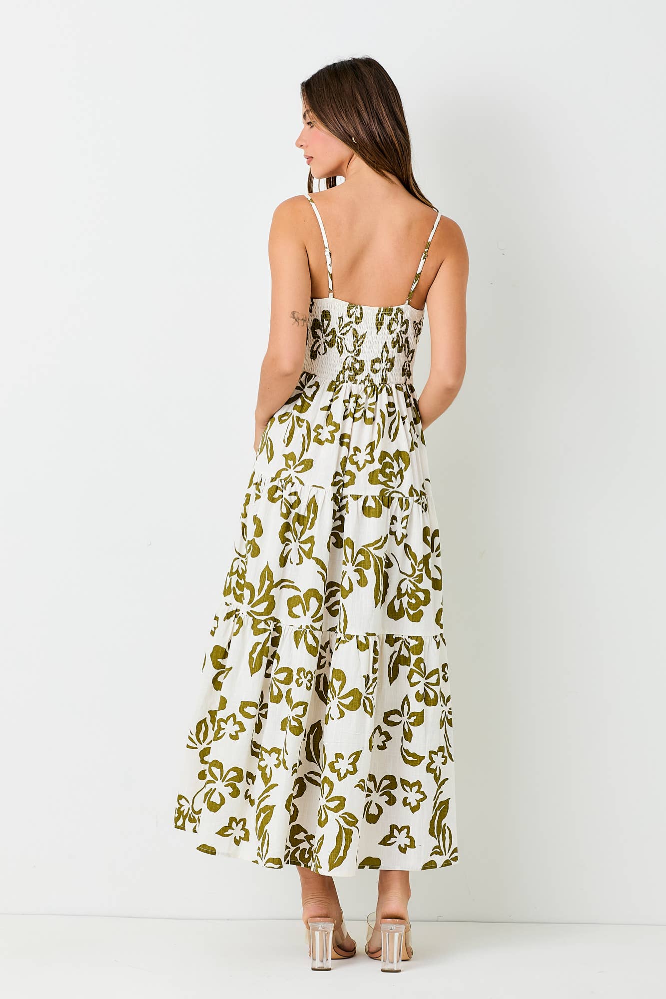 LINEN WOVEN SPAGHETTI MAXI DRESS: CREAM / BD5678 – Sugar Sugar Hawaii
