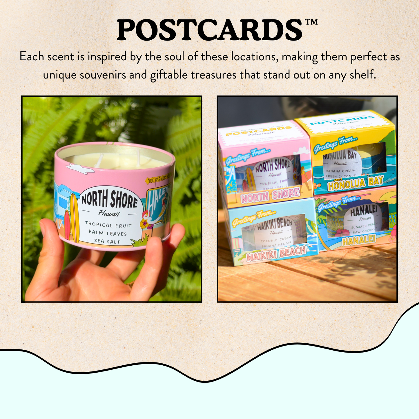 Na Pali Coast, Hawaii | Scented Destination Candle: With Postcards™ Box