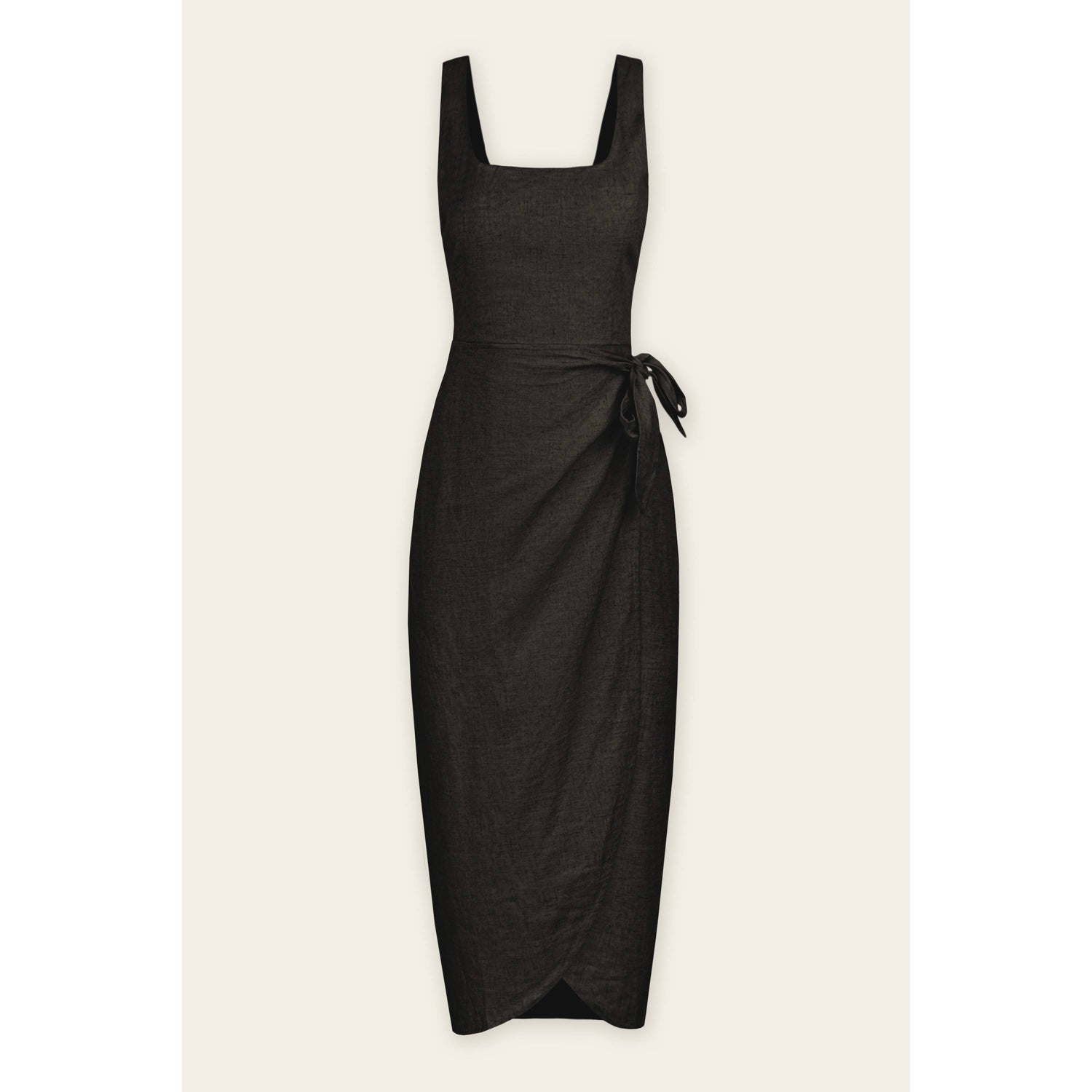 Heaven Sent Tulip Hem Midi Wrap Dress : BLACK / FD11527-P1465 Sugar Sugar Hawaii Heaven Sent Tulip Hem Midi Wrap Dress : BLACK / FD11527-P1465 Sugar Sugar Hawaii