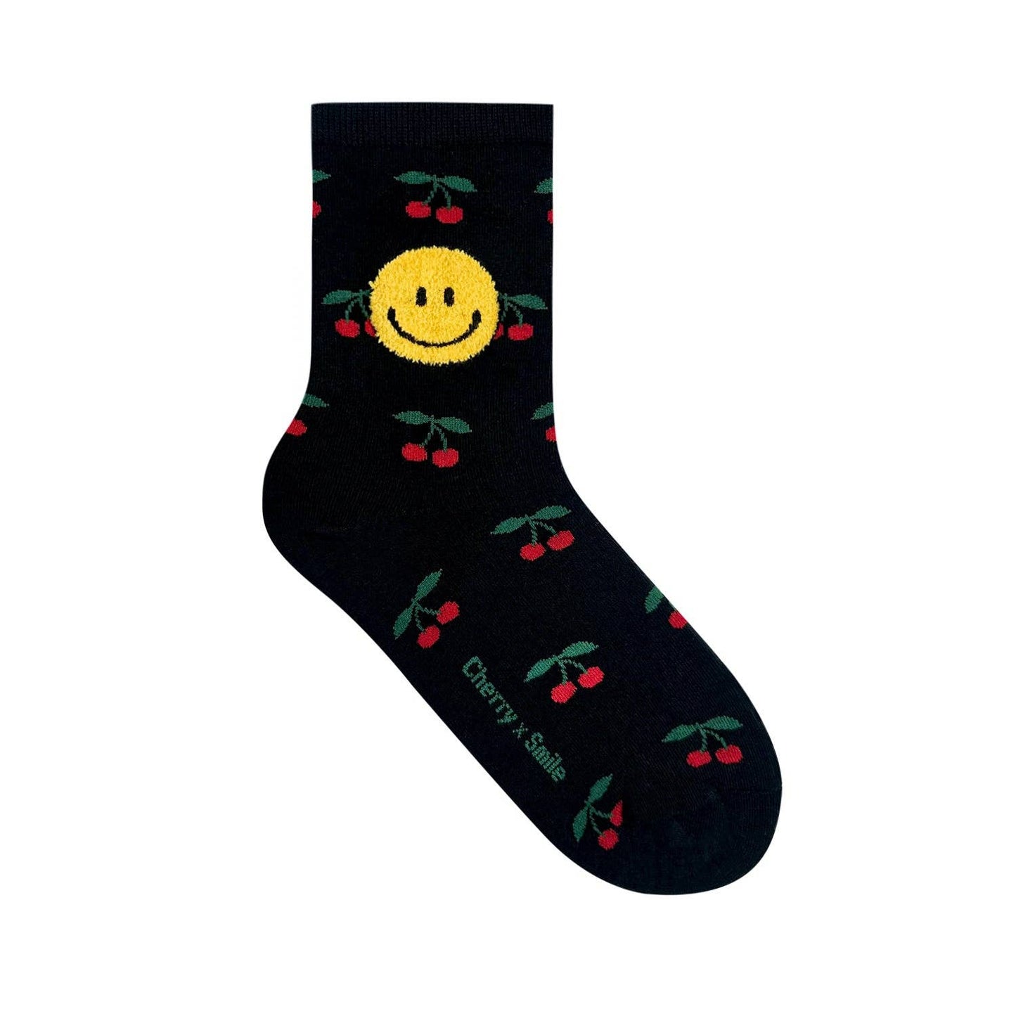 Women's Crew Kitsch Smile Socks: KW-C-251-4