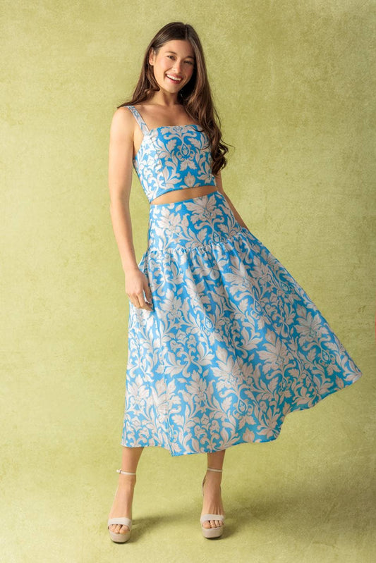 💖 skirt 💖 - IT13545: BLUE IVORY  / flying