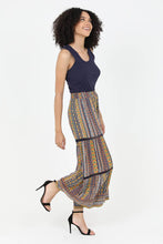 Load image into Gallery viewer, 25R84-FQ44 SMOCKED WAIST WIDE LEG PANTS WITH LACE INSERTS
