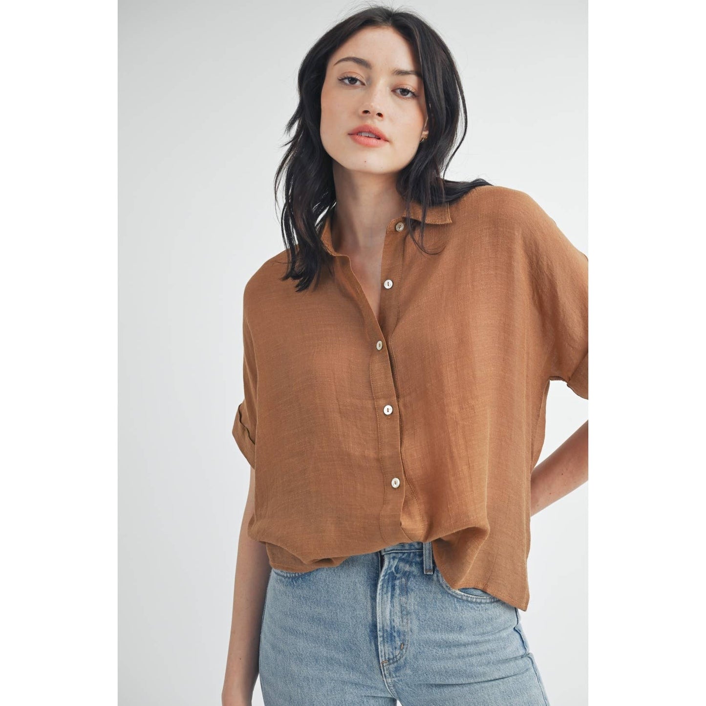 SHORT SLEEVE COLLAR SHIRT: Azurite / FT62936
