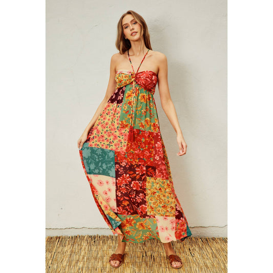 Mon Cheri Ruched Babydoll Maxi Dress: ROCOCO GARDEN / FD11400-P1331_3