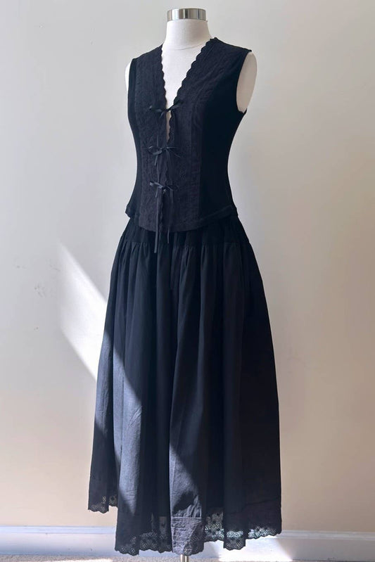 Skirt onlyyy : BLACK / MTS2523