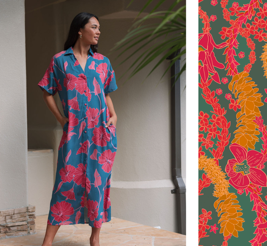Alina Dress in Lei Day