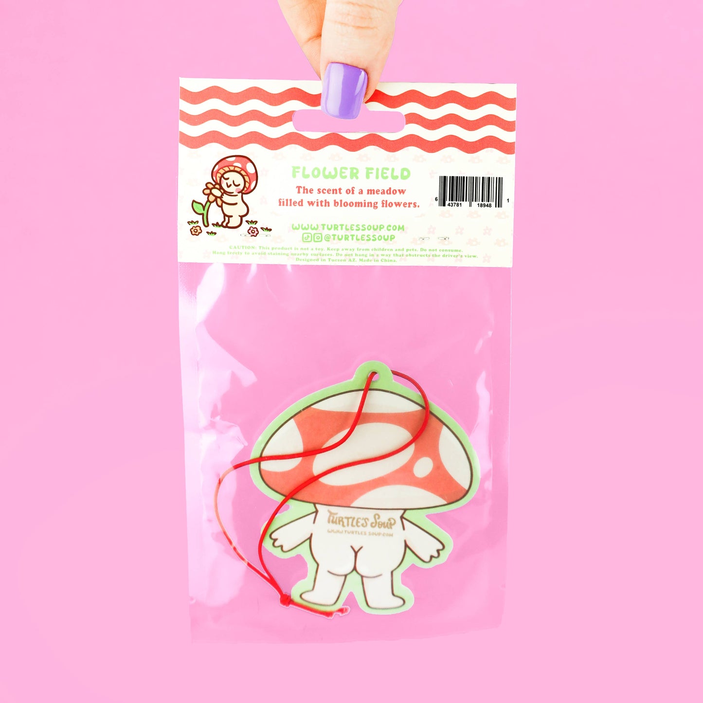 Embarrassed Mushroom Car Vehicle Scented Air Freshener