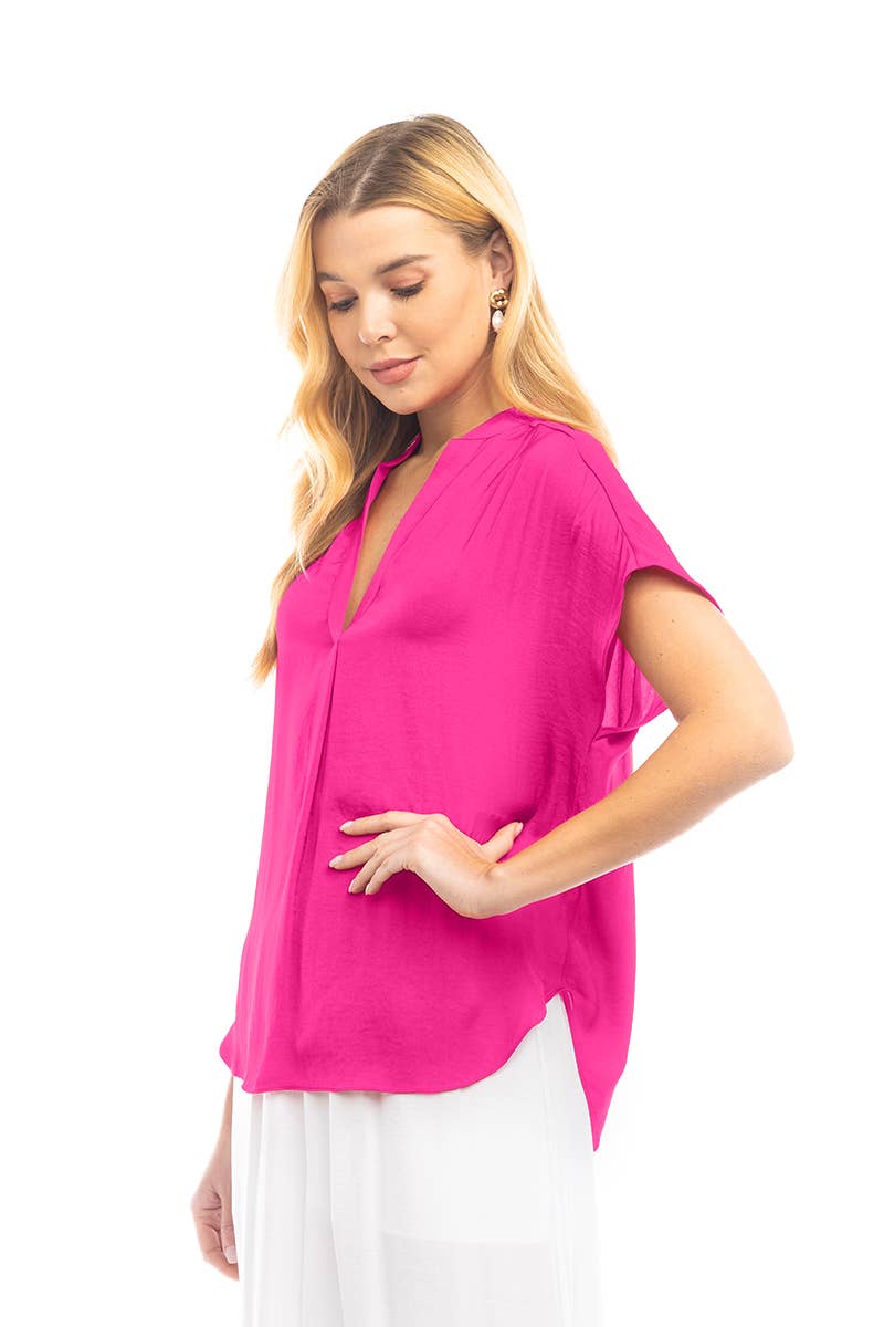 Drop Shoulder Blouse - OB112897: Sable