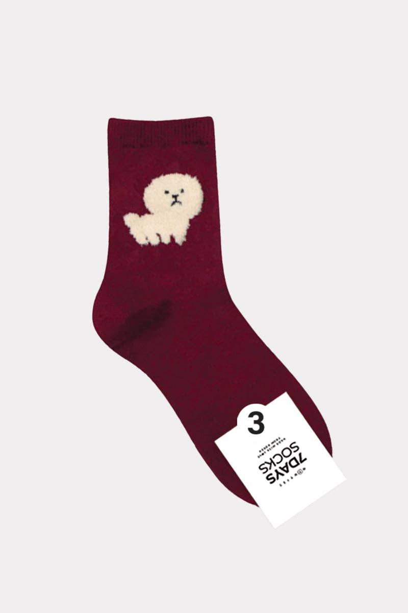 Women's Crew Tactel Animal Socks: KW-C-133-4