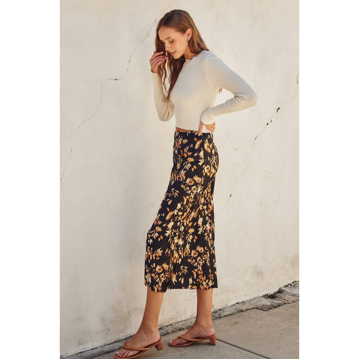 It Depends Pull On Maxi Skirt: MIDNIGHT GLOW / FS11676-P1709