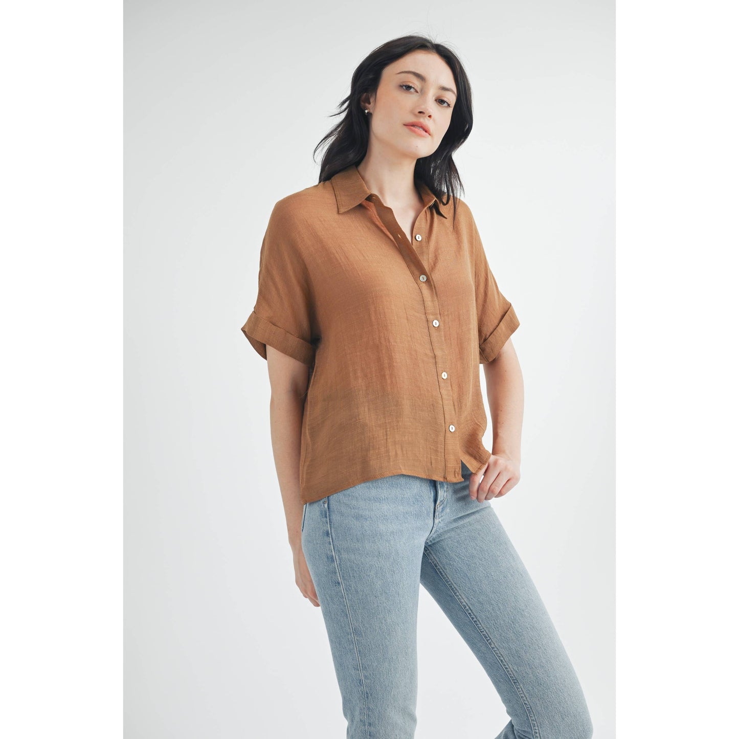 SHORT SLEEVE COLLAR SHIRT: Azurite / FT62936