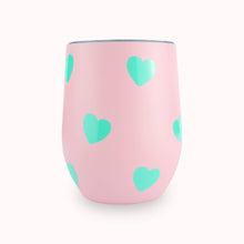 Load image into Gallery viewer, Wine Tumblers | Choose Your Color: Lilac Turquoise Stars
