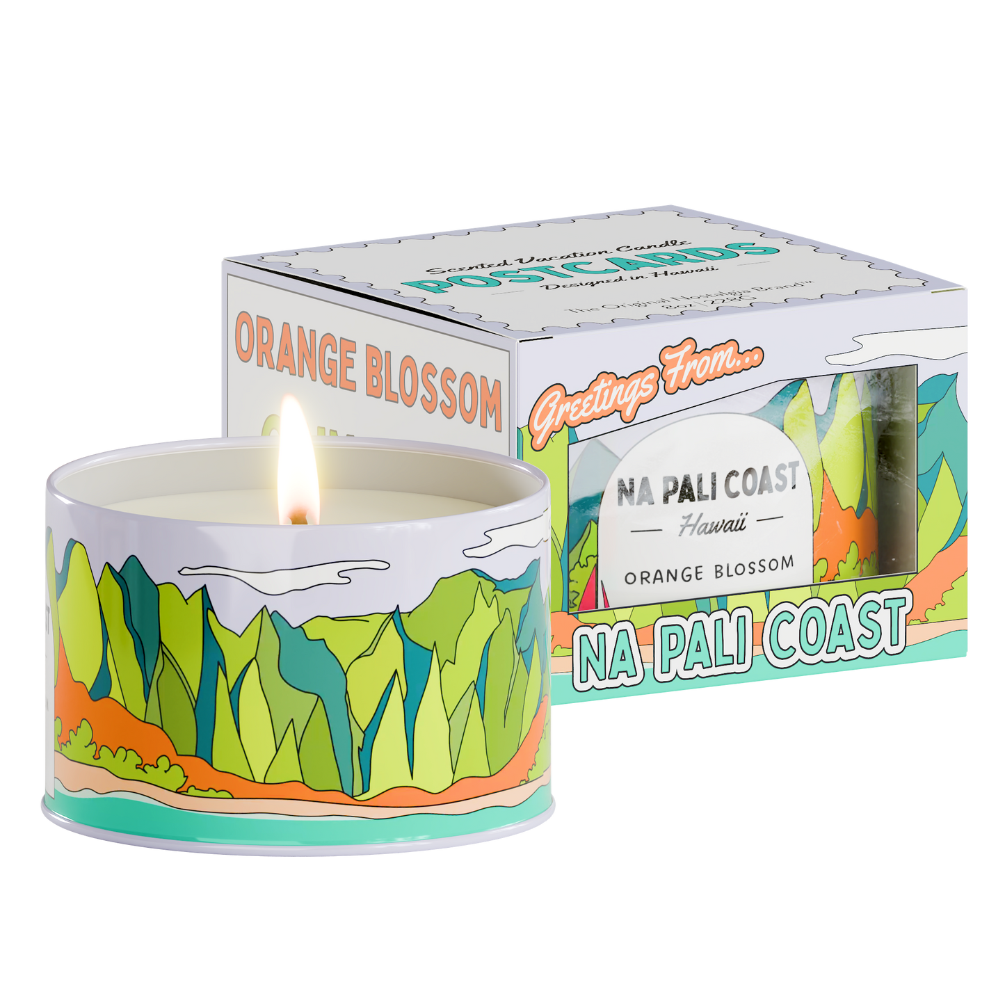 Na Pali Coast, Hawaii | Scented Destination Candle: With Postcards™ Box