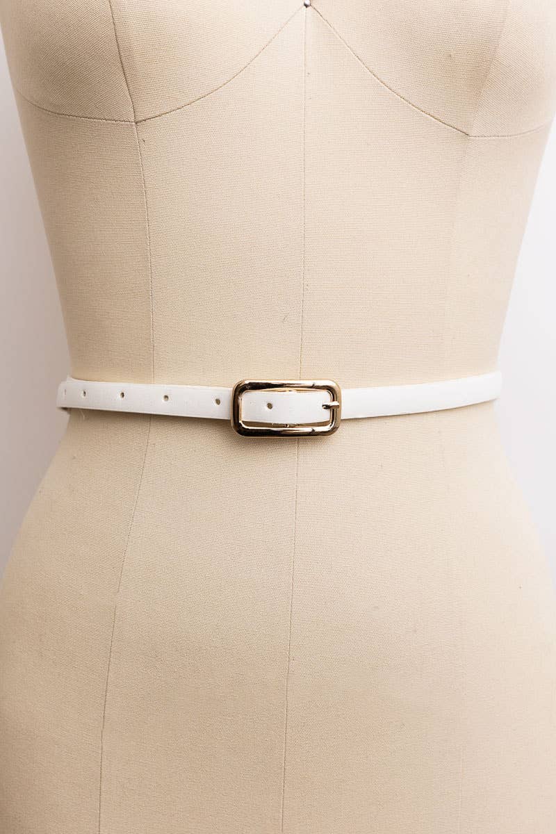 👗 Fashionable Everyday Skinny Belt - Perfect for Any Outfit: Black