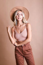 Load image into Gallery viewer, Contour Rib Knit Brami Lounge Top ☕️: Gray
