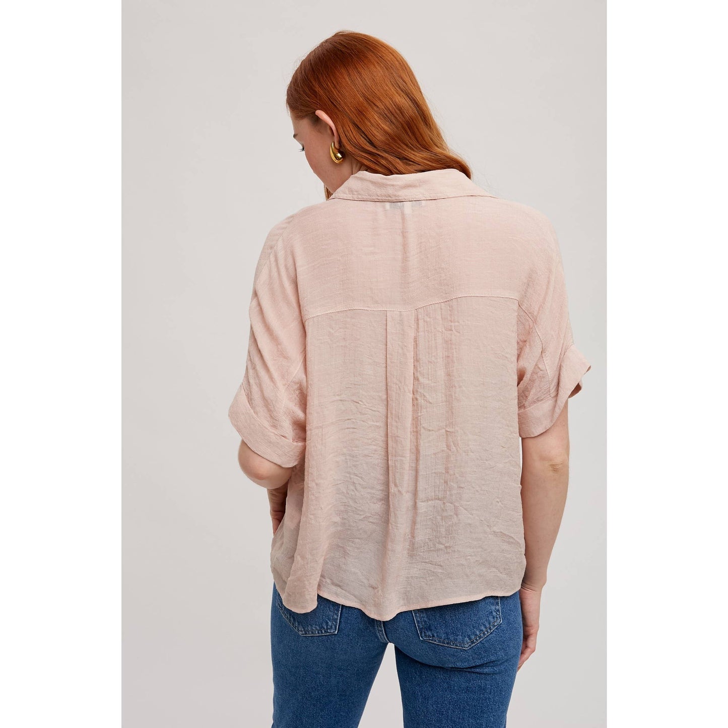 SHORT SLEEVE COLLAR SHIRT: Azurite / FT62936