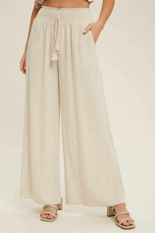 MMP469 - Oatmeal / Medium - Pants - Miou Muse