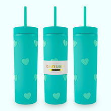 Load image into Gallery viewer, 16oz Matte Tumbler Cup | Choose Your Color: Mint Flowers
