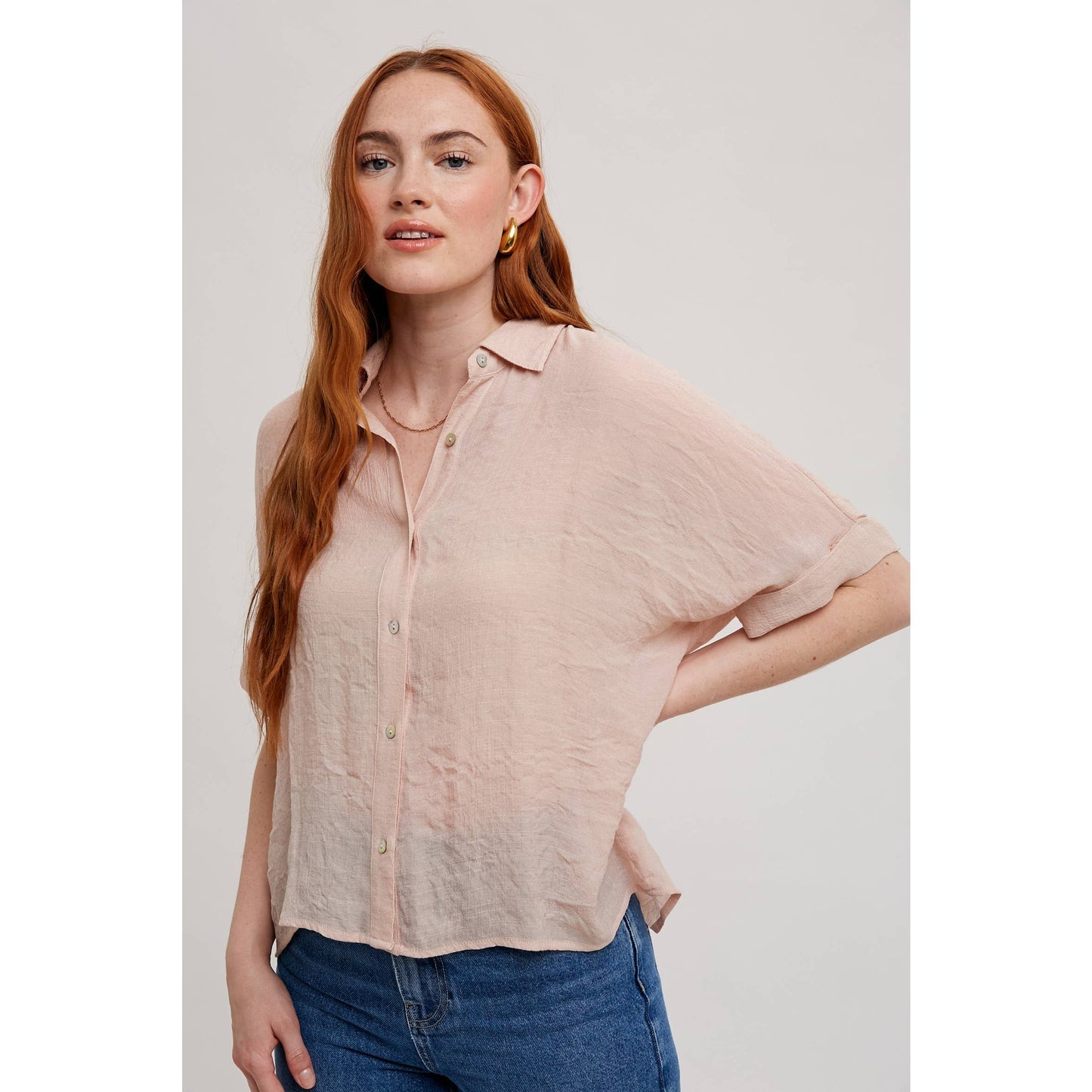 SHORT SLEEVE COLLAR SHIRT: Azurite / FT62936