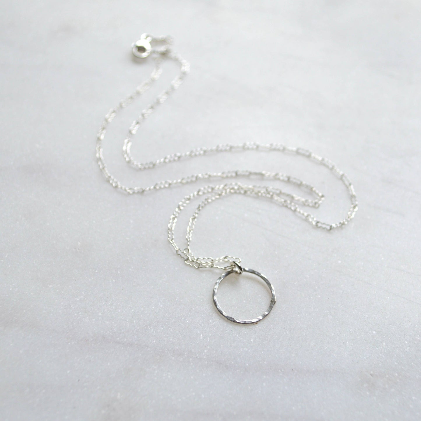 Tiny Eternity Choker in Sterling: 15 inches