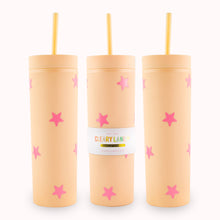Load image into Gallery viewer, 16oz Matte Tumbler Cup | Choose Your Color: Mint Flowers

