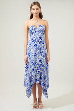 Load image into Gallery viewer, Sao Paulo Sky Augustine Convertible Halter Midi Dress: IVORY-BLUE
