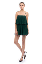 Load image into Gallery viewer, Strappy Short Pleated Romper - CR115633: SANGRIA
