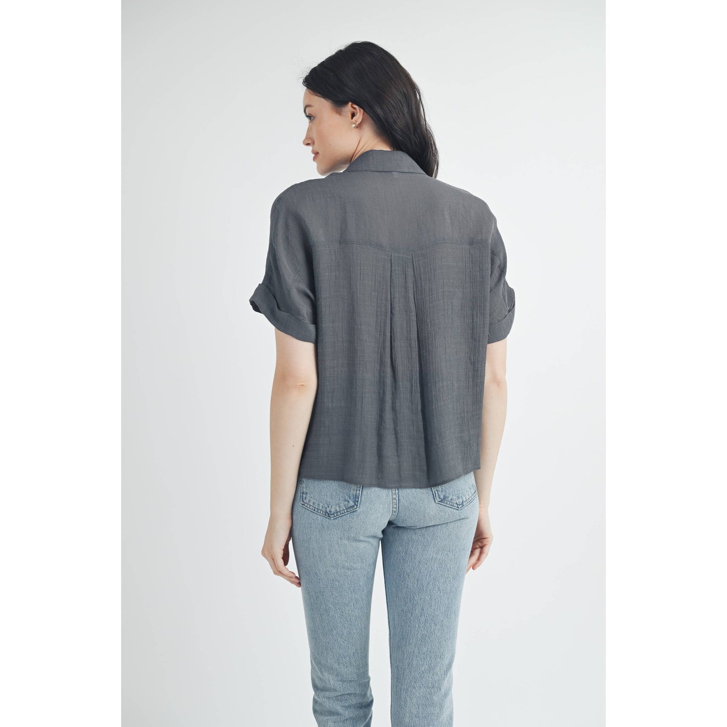 SHORT SLEEVE COLLAR SHIRT: Azurite / FT62936