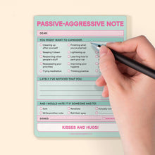 Load image into Gallery viewer, Passive Aggressive Nifty Note Pad (Pastel Version)
